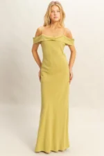 Matcha Cami Asymmetrical Maxi Dress